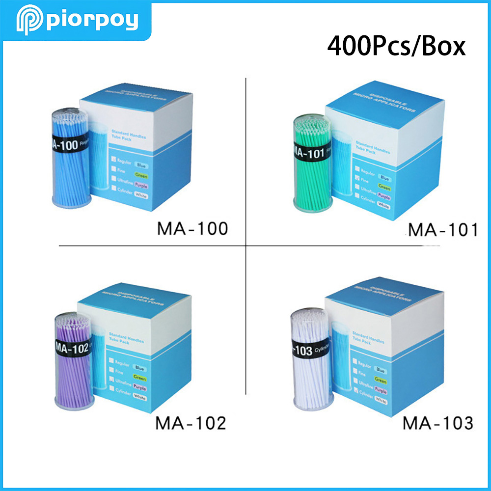 Teeth Whitening Express - PIORPOY 400Pcs/Box Dental Micro Brush Dental