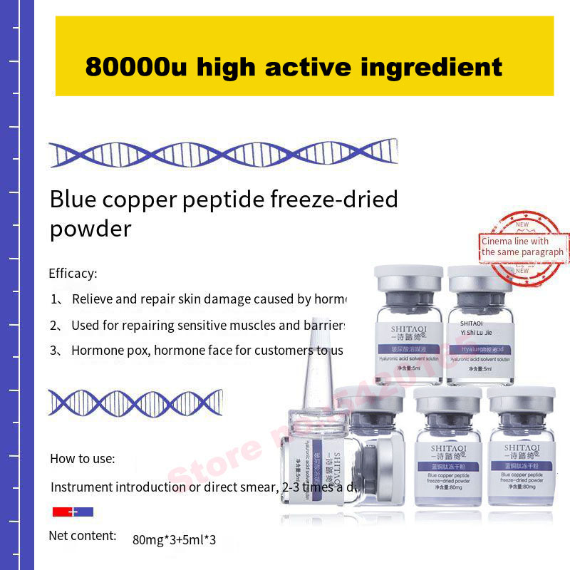 High Purity Blue Copper Peptid - đánh giá và giá Whitening Powder Activated