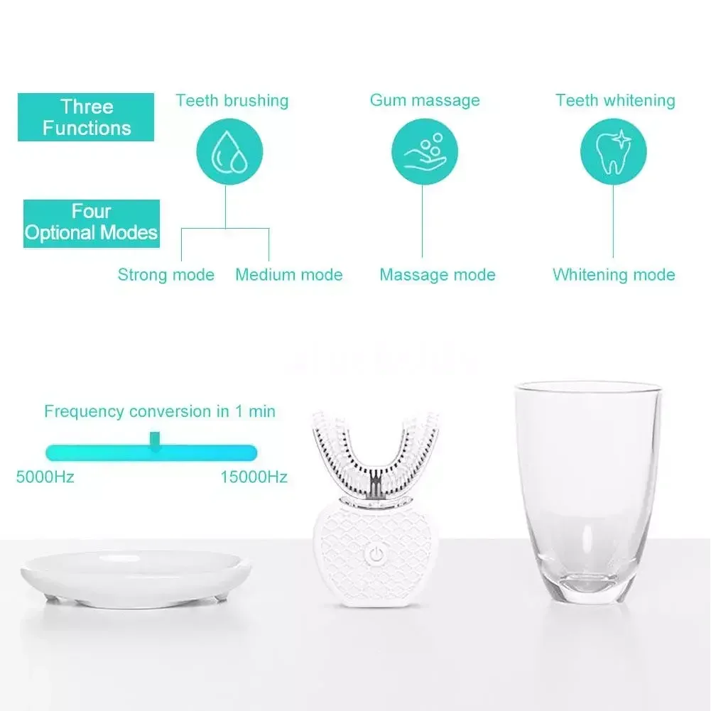 Ultrasonic Electric Toothbrush - đánh giá và giá Teeth Whitening With Blue Light