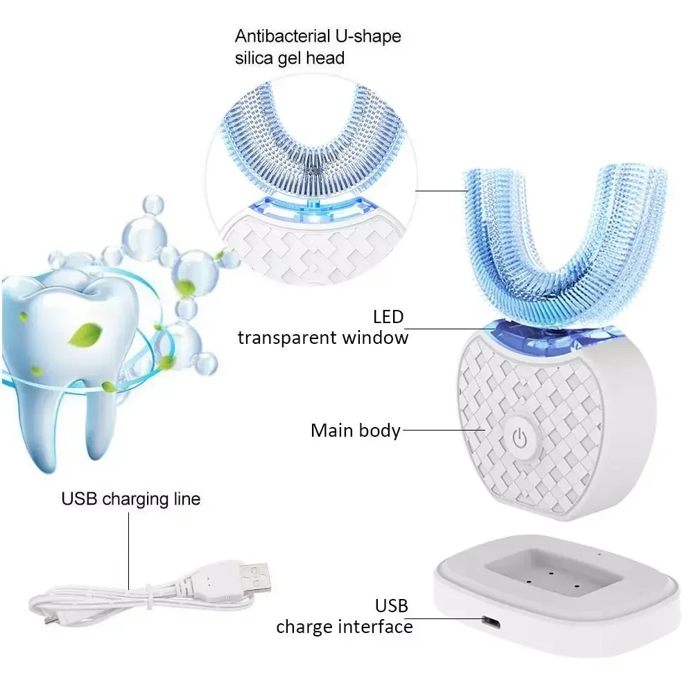 Ultrasonic Electric Toothbrush - đánh giá và giá Teeth Whitening With Blue Light