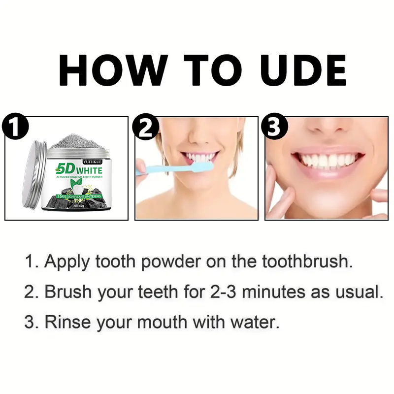 YUlTlKUE 5D White Activated ch - đánh giá và giá Teeth Whitening Hismile