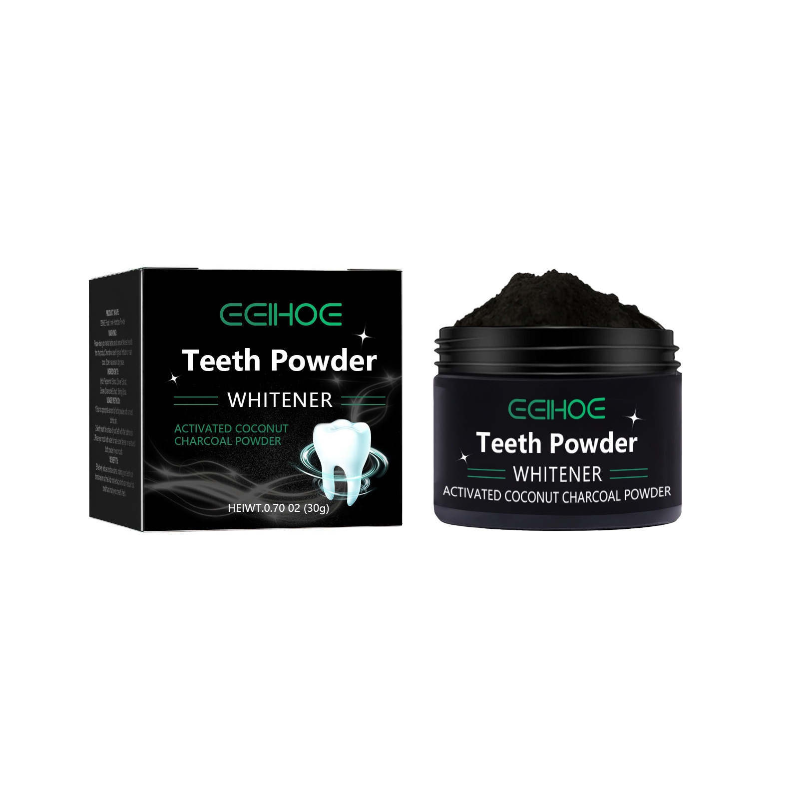 EELHOE Charcoal Powder for Tee - đánh giá và giá Whitening Powder Activated