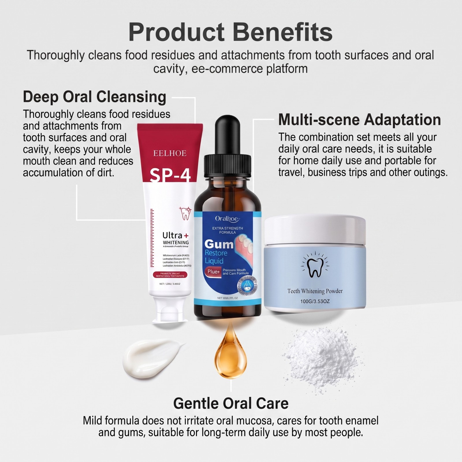 Oral Care Combo Set Whitening  - đánh giá và giá Teeth Whitening Hismile