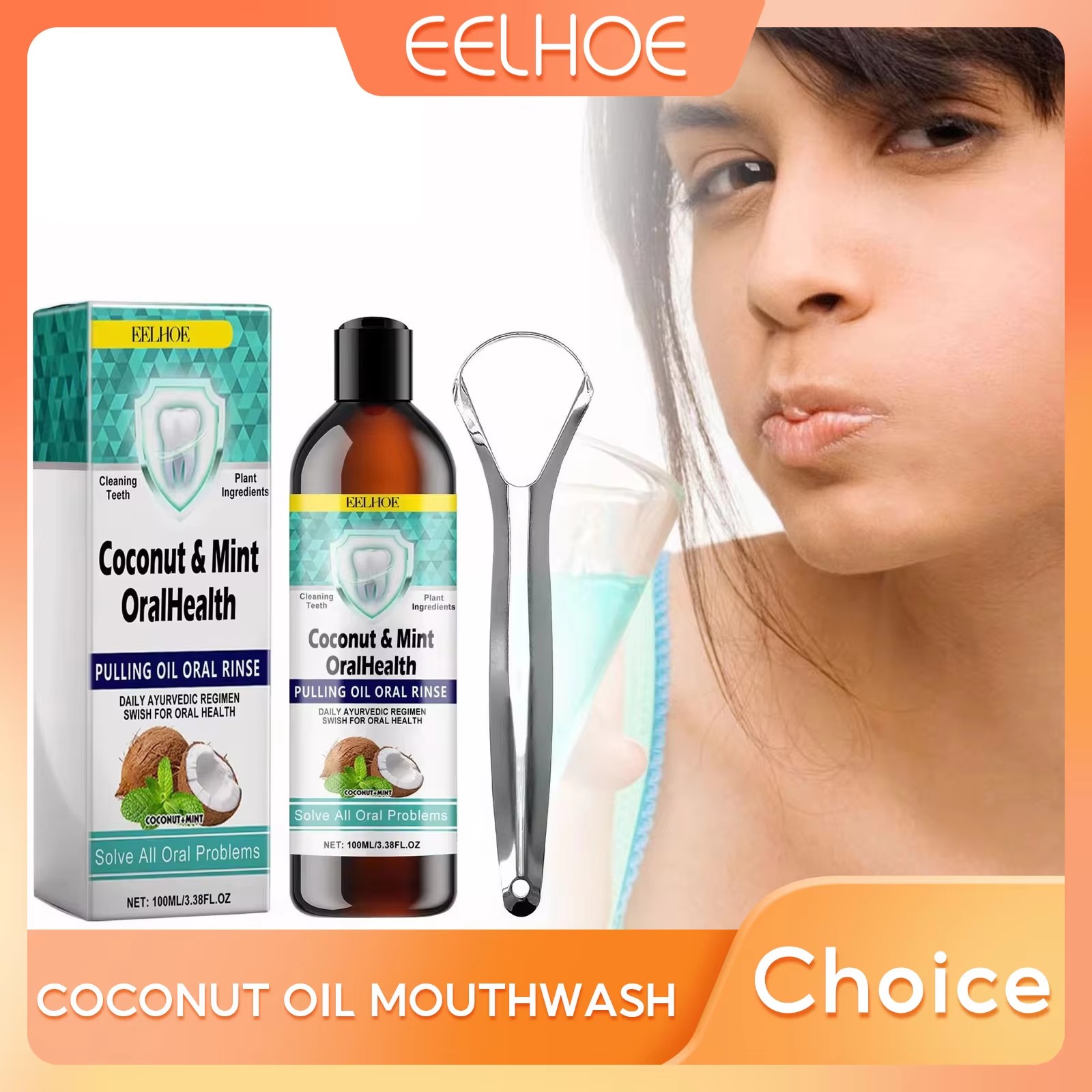 EELHOE Mint Coconut Oil Pullin - đánh giá và giá Coconut Oil Pull