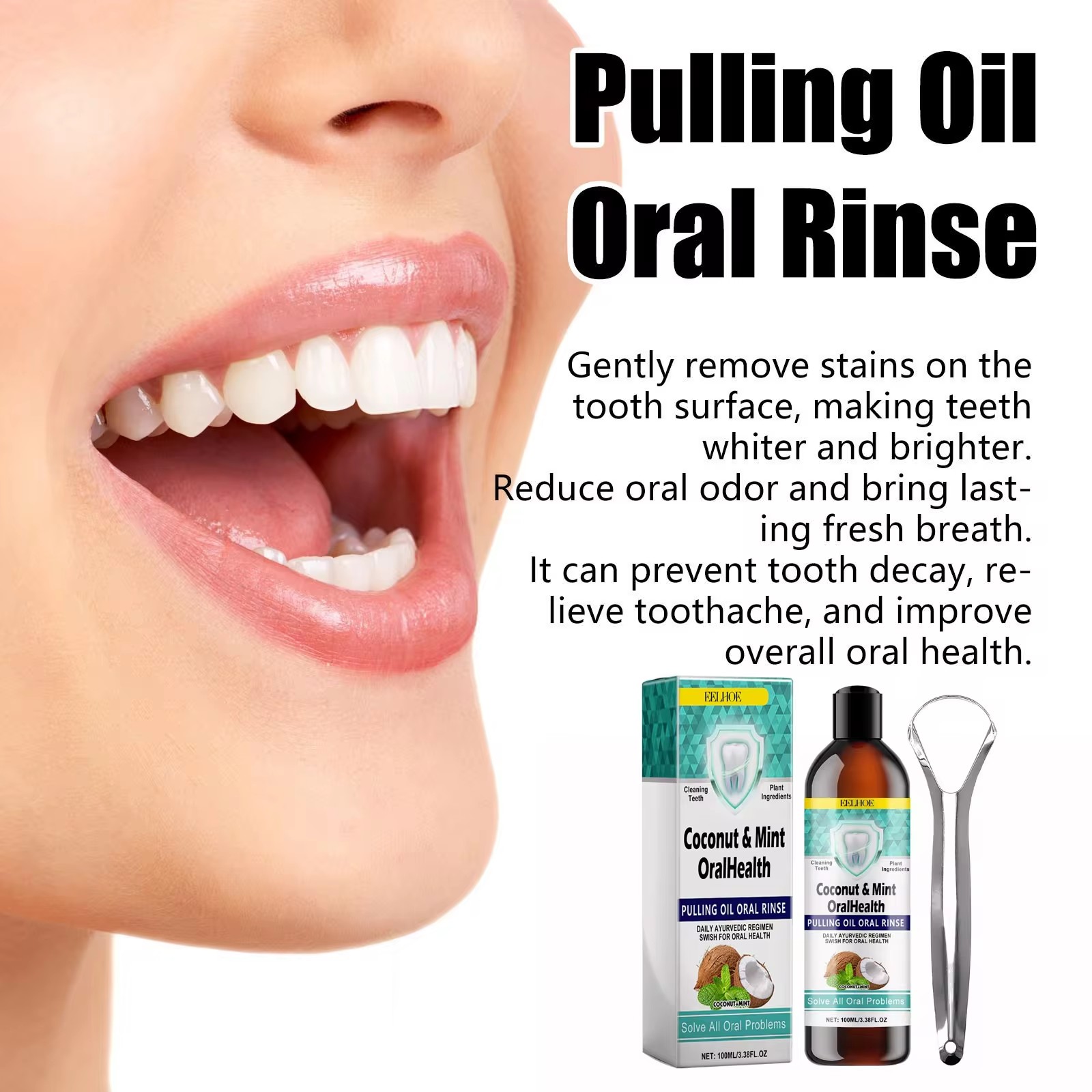 EELHOE Mint Coconut Oil Pullin - đánh giá và giá Coconut Oil Pull