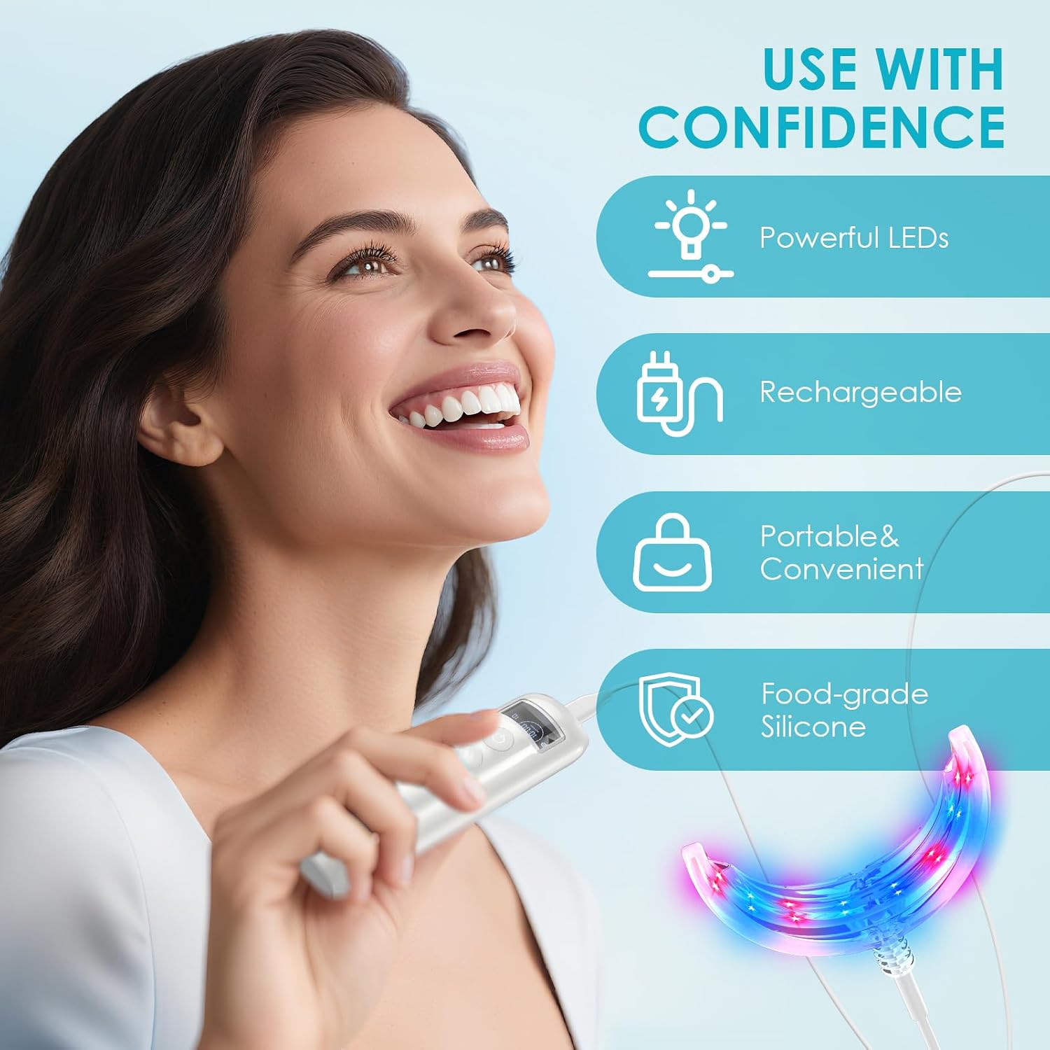 Teeth Whitening Accelerator 16 - đánh giá và giá Teeth Whitening With Blue Light