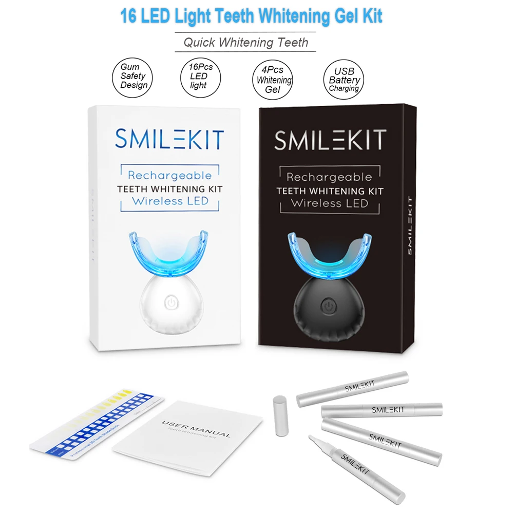 Dental Teeth Whitening Kit Min - đánh giá và giá Teeth Whitening With Blue Light