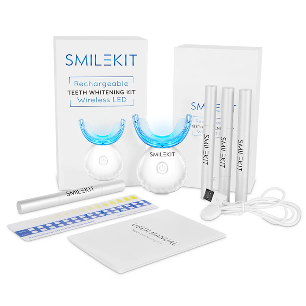 Dental Teeth Whitening Kit Min - đánh giá và giá Teeth Whitening With Blue Light