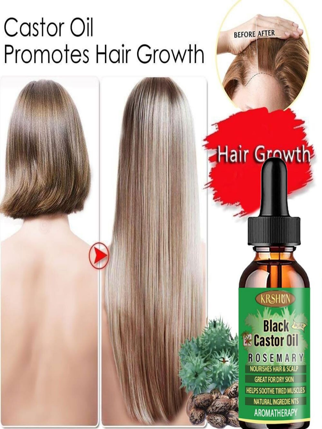 Black Castor Oil Nourishes Hai - đánh giá và giá Coconut Oil Pull