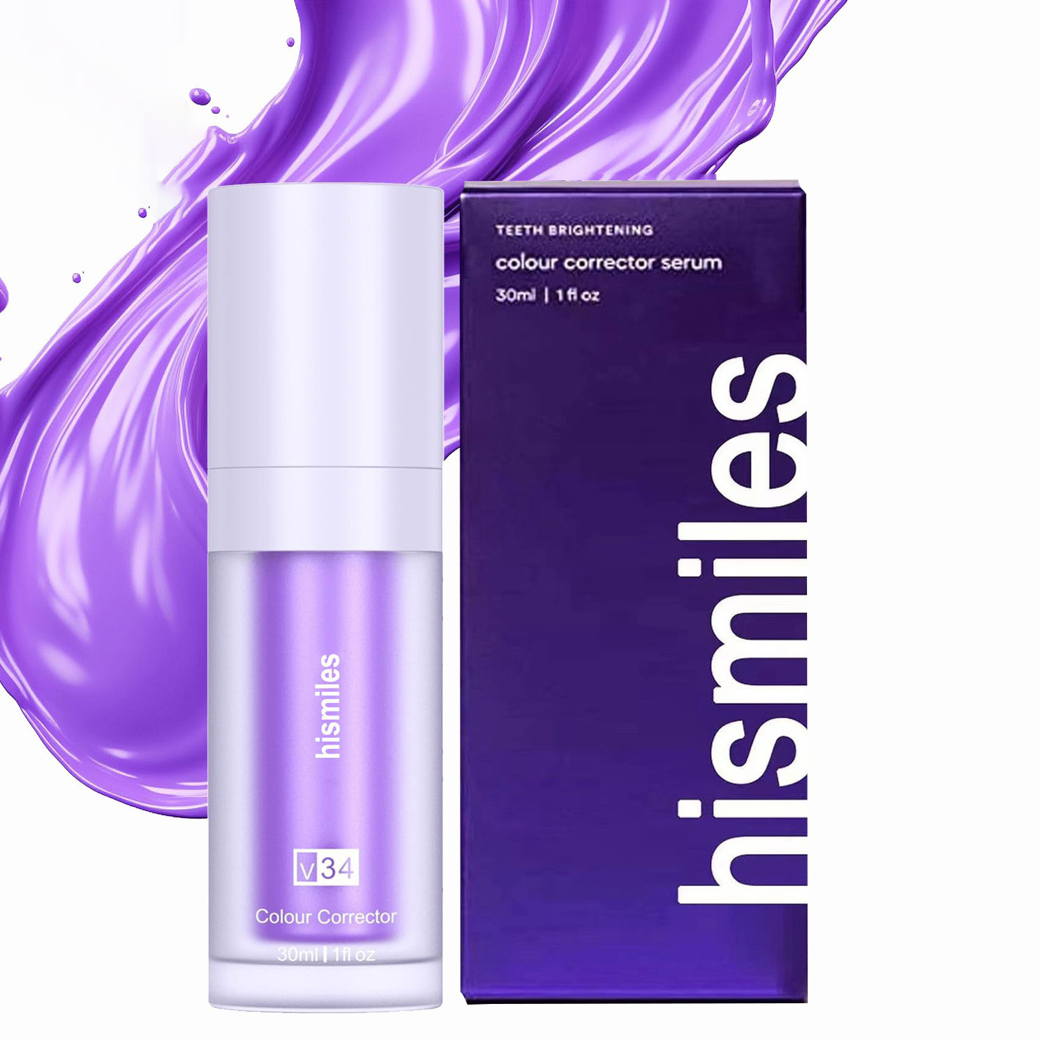 Purple Whitening Toothpaste De - đánh giá và giá Teeth Whitening Hismile