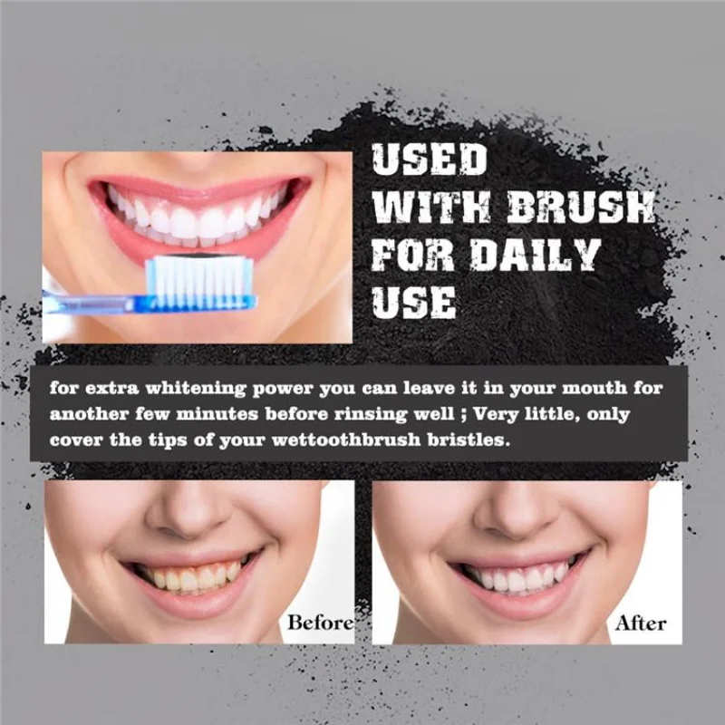 Food Grade Teeth Powder Charco - đánh giá và giá Whitening Powder Activated