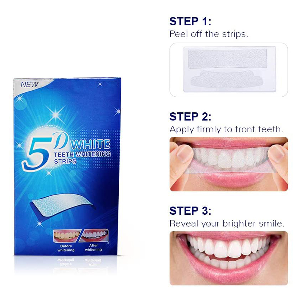 5D White Teeth Whitening Strip - đánh giá và giá Teeth Whitening In Office